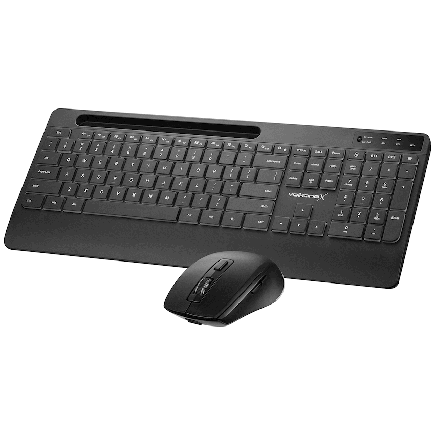 VolkanoX Gem Bluetooth Wireless Keyboard and Mouse - Black - Image 11