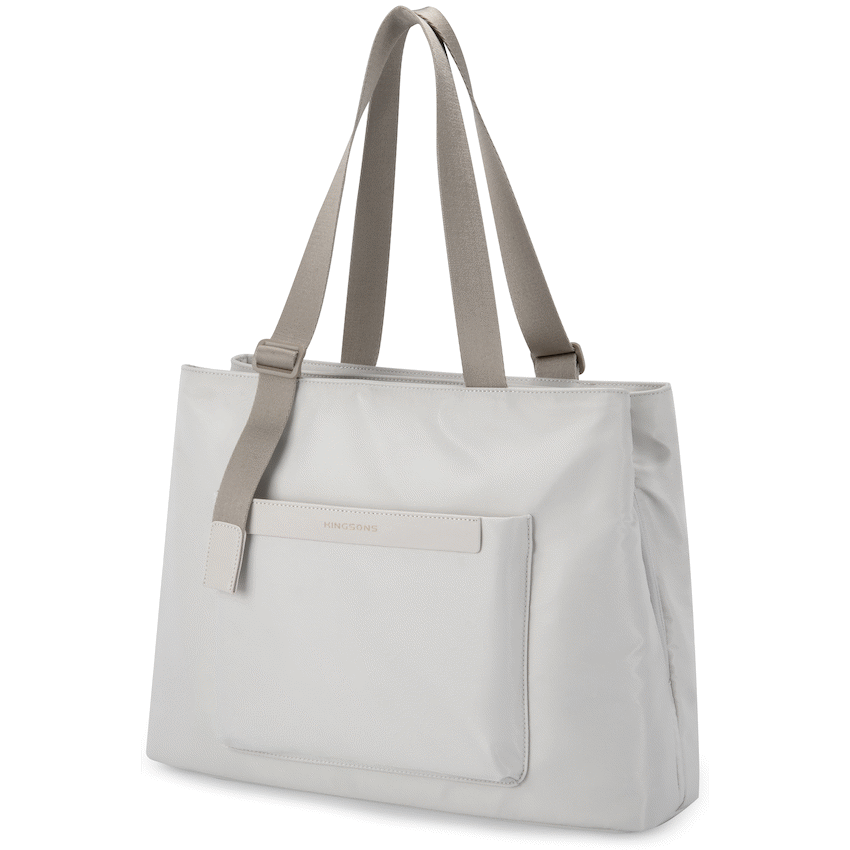 Kingsons Echo Ladies 15.6" Laptop Tote Bag Beige - Image 2