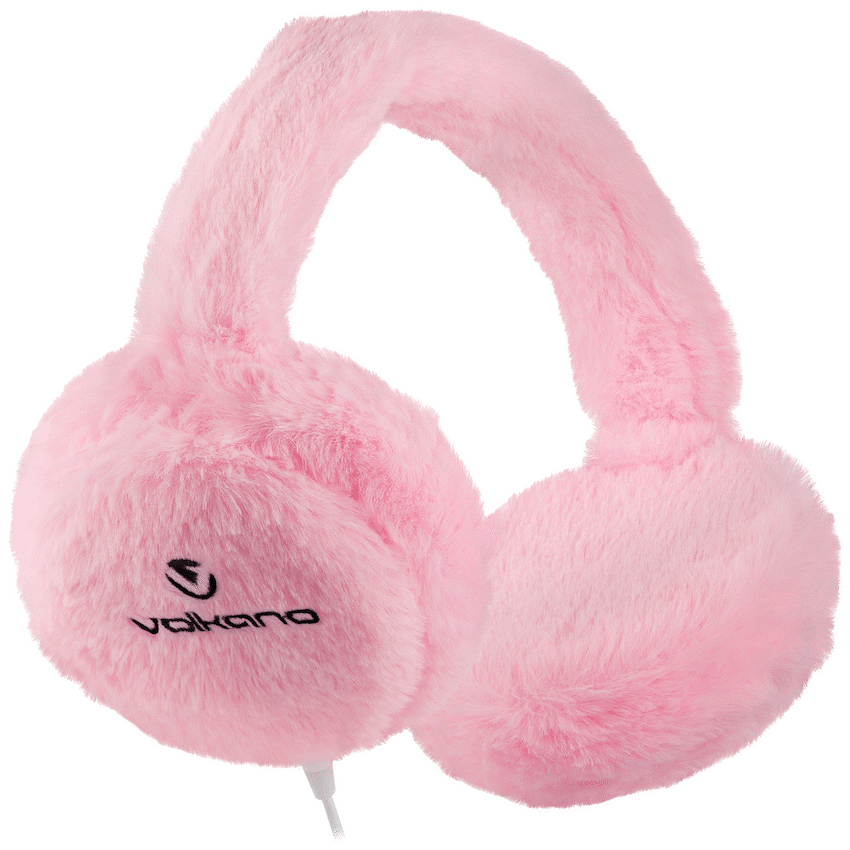 Volkano Kids Llama Series Wired Headphones with Case - Pink - Image 2