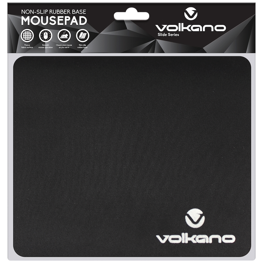 Volkano Slide Series Mouse Pad 220x180x3mm - Black - Image 2