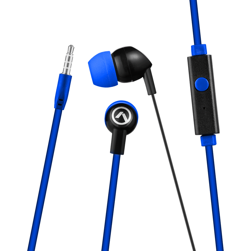 Amplify Vibe Series Earphones with Mic - Black and Blue - Image 2