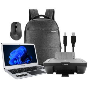 Connex L1430-PRO-SL256 - 14" Celeron N4020 8GB/256SSD W11HOME Printer+Bag+Mouse