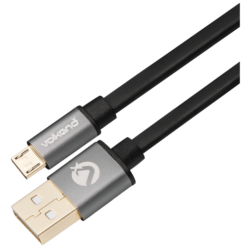 VolkanoX Couple Series Micro USB Premium Twin Pack 3m Charge/Data Cable - Black - Image 2