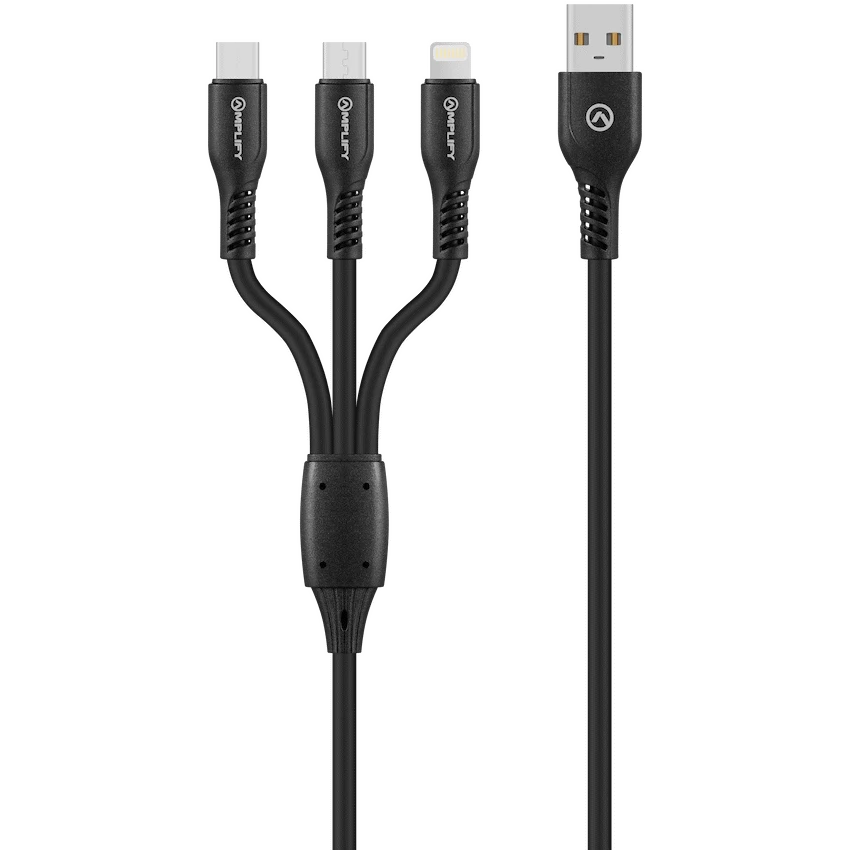Amplify CoreCharge Series 1.2m 3-in-1 Cable - Black - Image 2