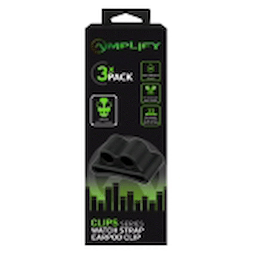Amplify Pack of 3 Watch Strap Clips for Earpods - Image 2