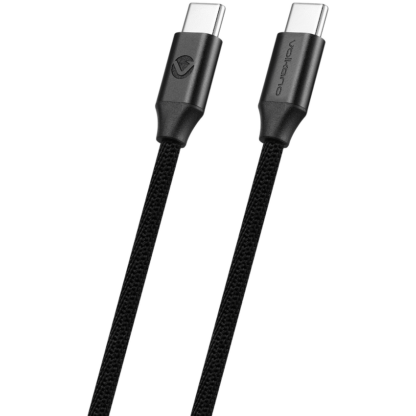 Volkano Weave Series Type-C to Type-C Cable 3m 60w - Black - Image 2