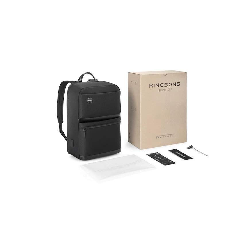 Kingsons Urban Daily 15.6" Laptop Backpack - Black - Image 20