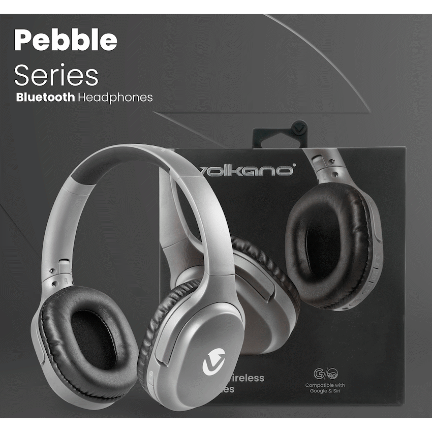 Volkano Pebble Series Bluetooth Headphones - Dark Grey - Image 28