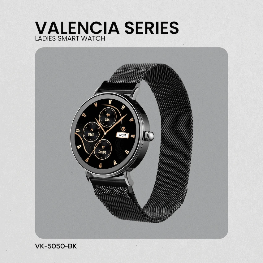 Volkano Valencia Series Ladies Smart Watch - Black - Image 22