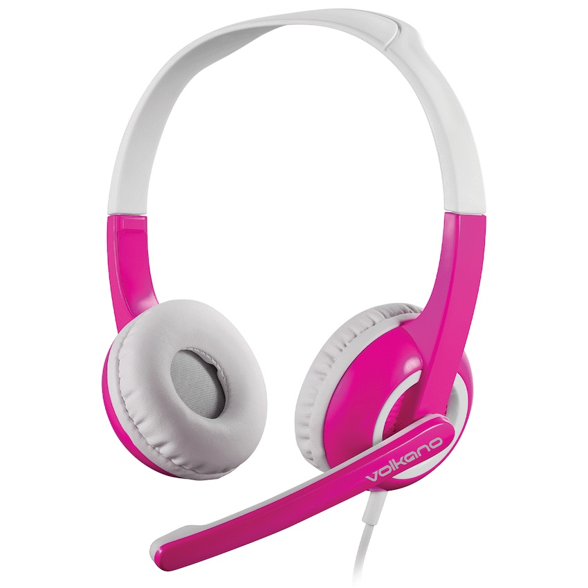 Volkano Kids Chat Junior Series Headset with Mic - Pink - Image 3