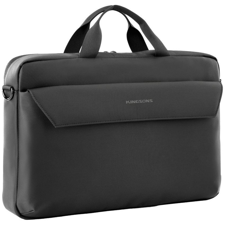 Kingsons Intent Series 15.6" Laptop Shoulder Bag - Black - Image 3