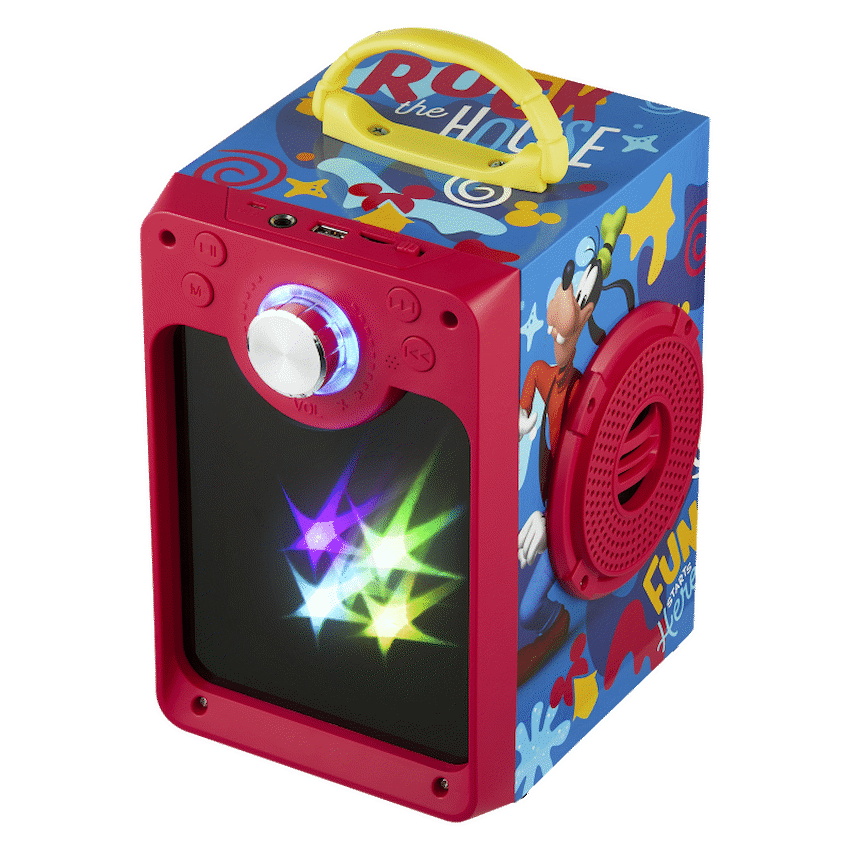 Disney Mickey Classic LED Stars Karaoke Machine with Microphone - Image 3