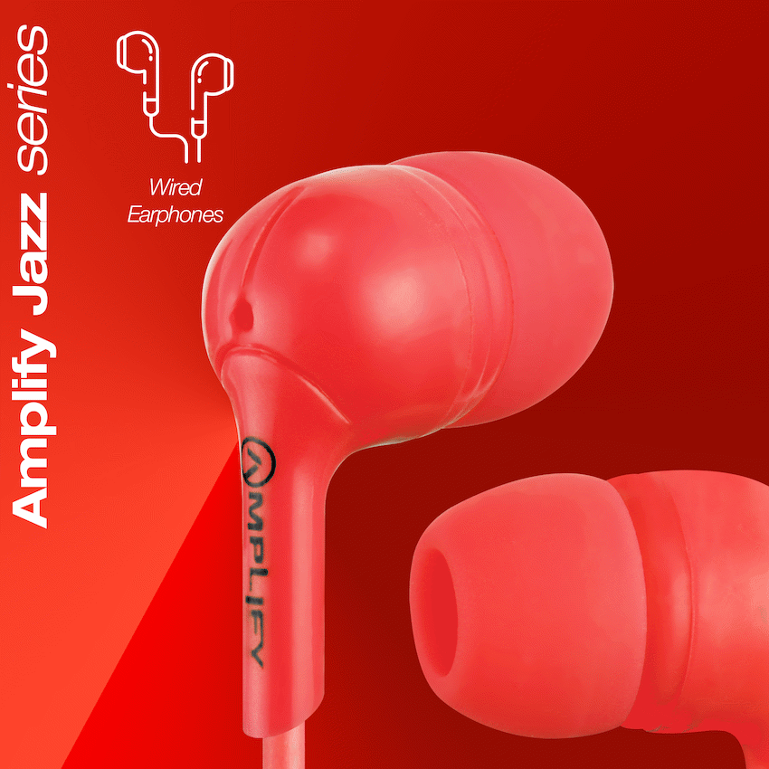 Amplify Jazz Series Earphones - Red - Image 3