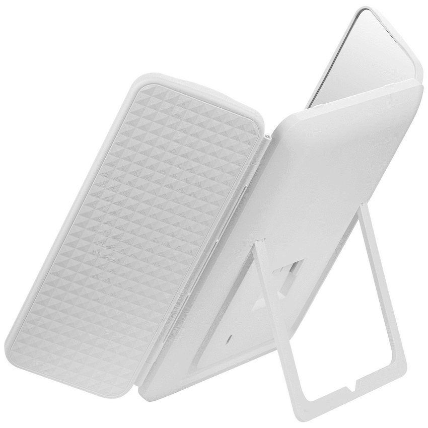 ZEN Selene Series Detachable Trifold Makeup Mirror - White - Image 3