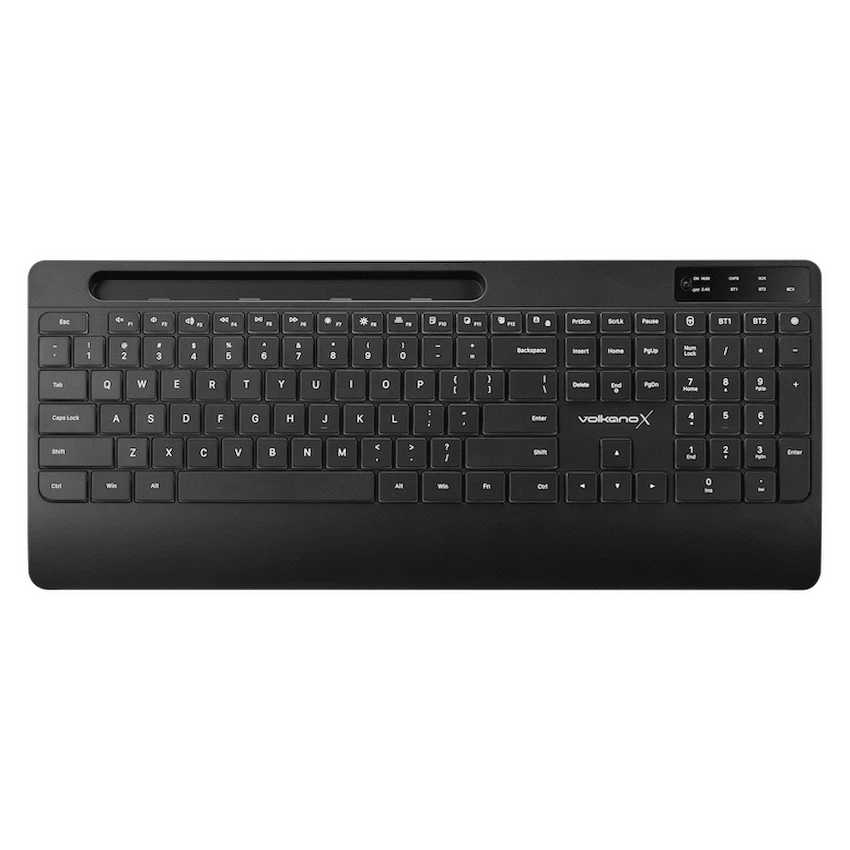 VolkanoX Gem Bluetooth Wireless Keyboard and Mouse - Black - Image 12