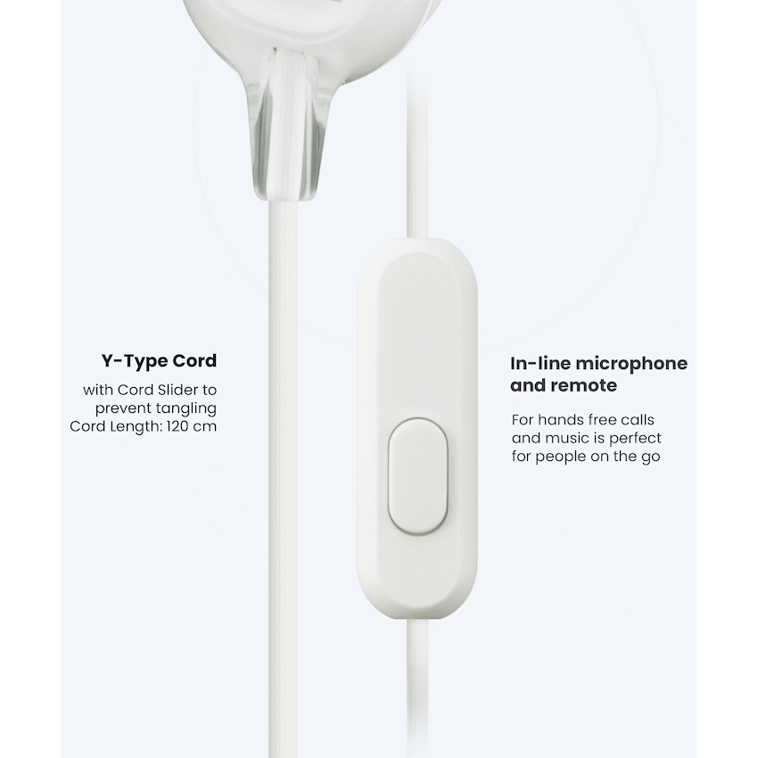 Sony MDR-EX15AP (White) InEar Earphone with Mic for iPhone - Android - Blackberry - Image 3