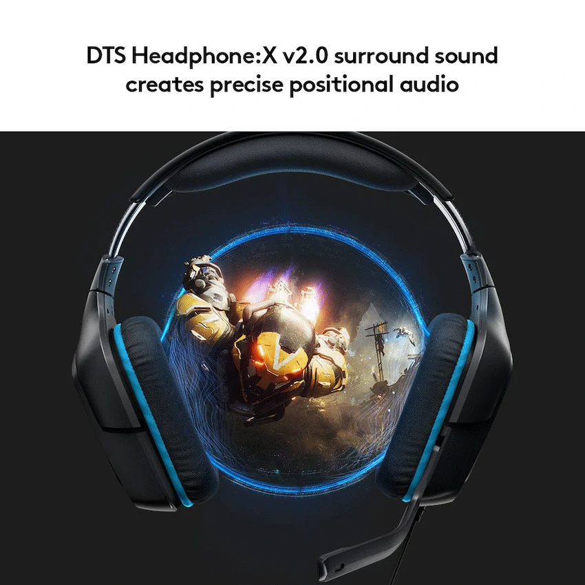 Logitech(R) G432 7.1 Surround Sound Wired Gaming Headset - Image 3