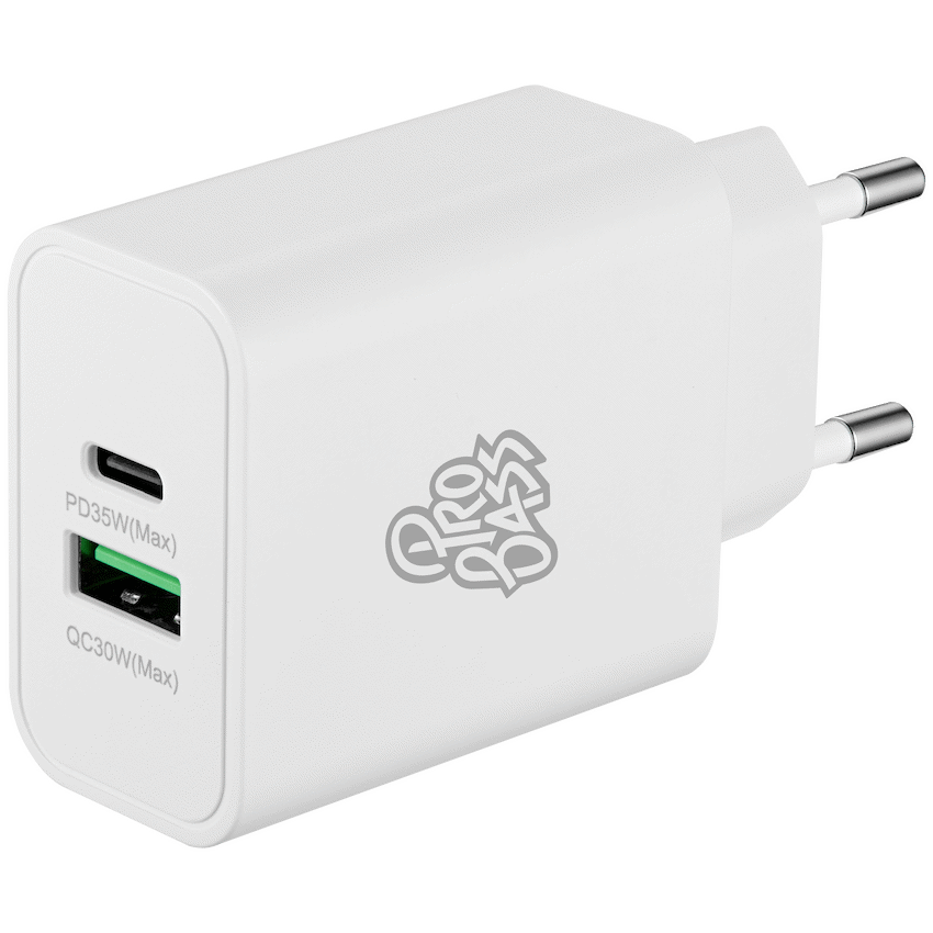 Pro Bass Dual USB + Type-C Wall Charger 32w - Image 4
