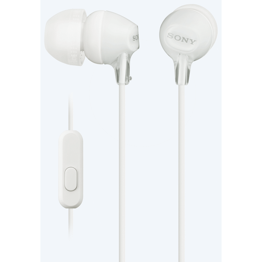 Sony MDR-EX15AP (White) InEar Earphone with Mic for iPhone - Android - Blackberry - Image 4