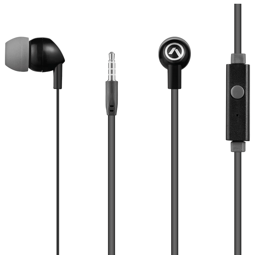 Amplify Vibe Series Earphones with Mic - Black and Grey - Image 4