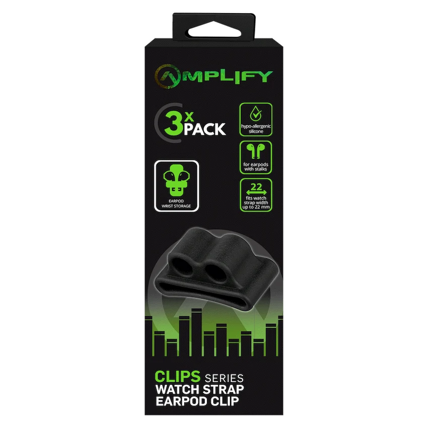 Amplify Pack of 3 Watch Strap Clips for Earpods - Image 4