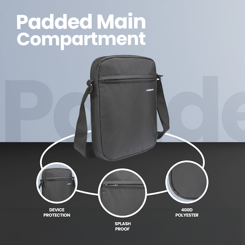 Volkano Tablet Bag Sloe Series 10.1" - Black - Image 4