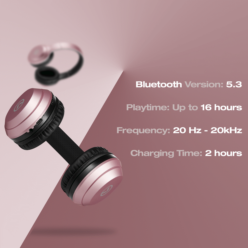 Amplify Chorus Series 2.0 Bluetooth Headphones - Rose Gold - Image 5