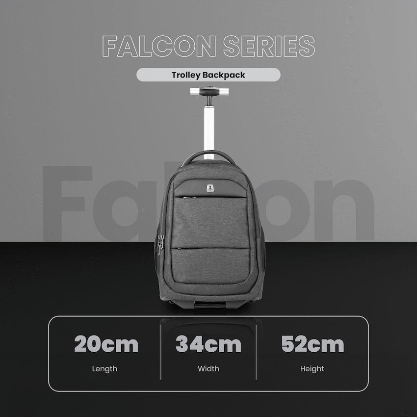 Volkano Falcon Trolley - Black Charcoal - Image 5