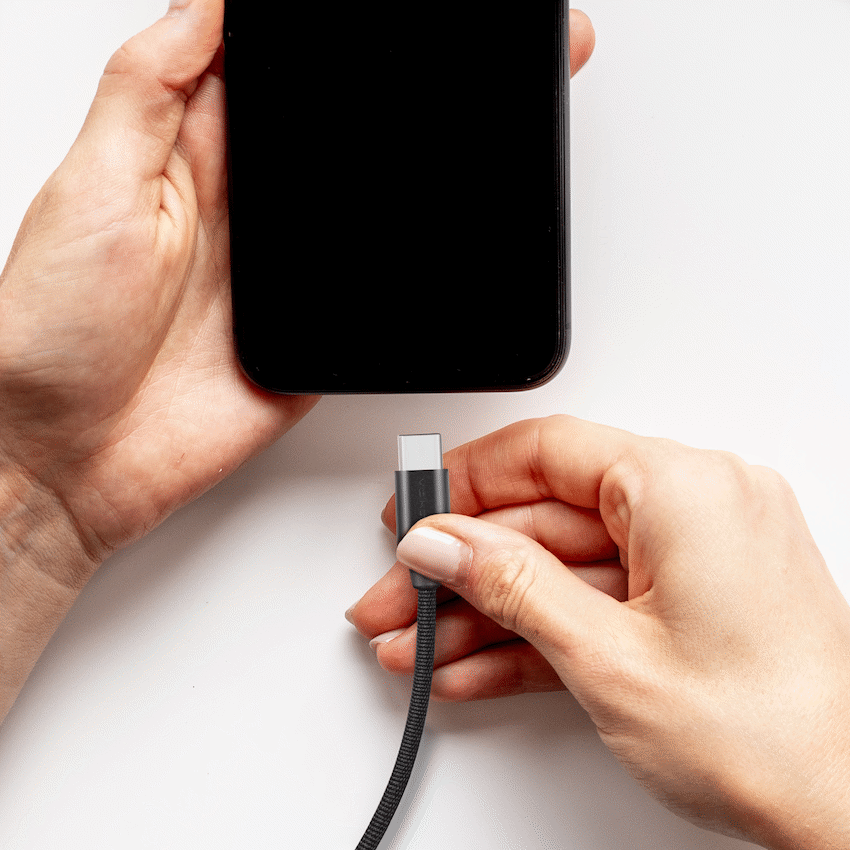 Volkano Weave Series Type-C to Type-C Cable (1.2m, 60w) - Black - Image 5