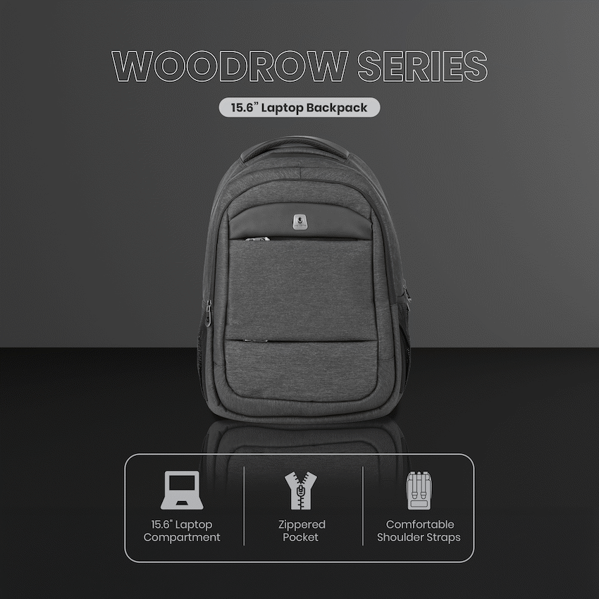 Volkano Woodrow 15.6" Laptop Backpack - Dark Grey - Image 5