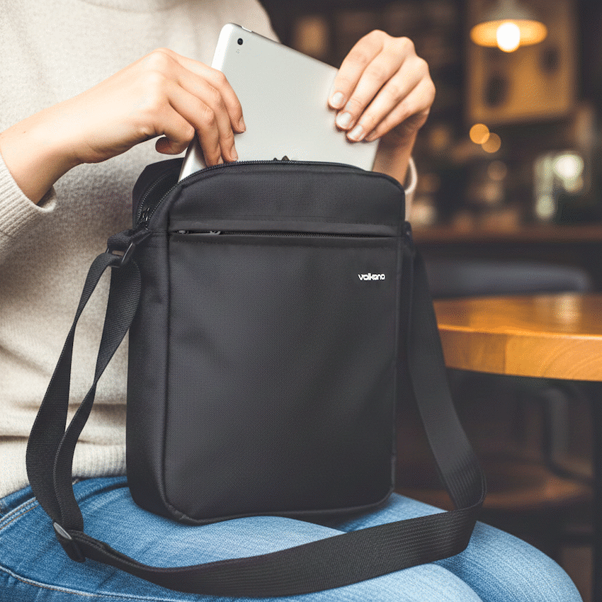 Volkano Tablet Bag Sloe Series 10.1" - Black - Image 5