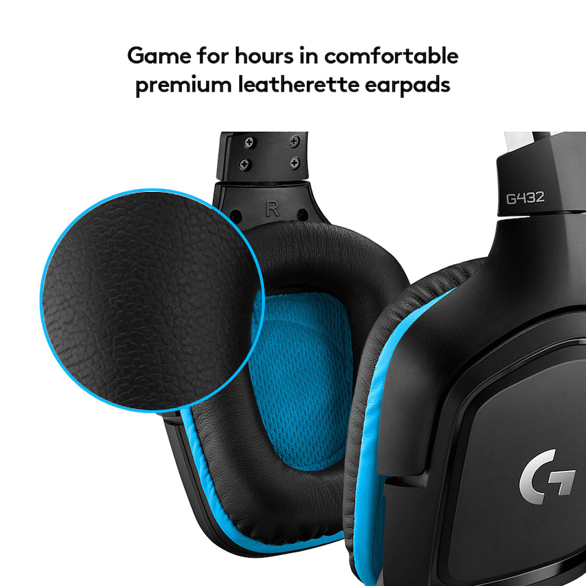 Logitech(R) G432 7.1 Surround Sound Wired Gaming Headset - Image 5