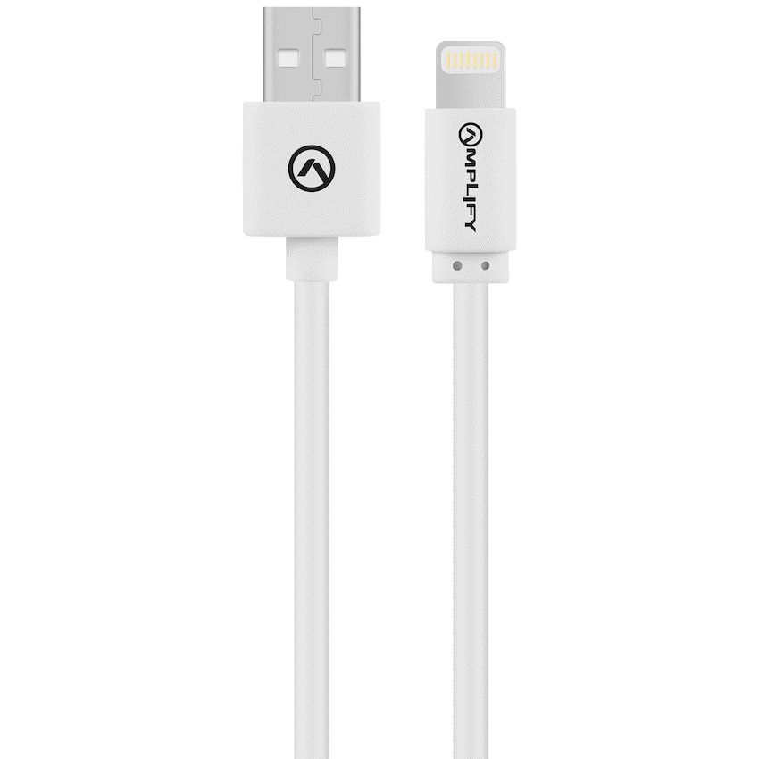 Amplify Lightning Charging Cable for iPhone & iPad - White - Image 5
