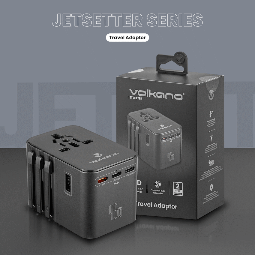 Volkano Jetsetter series 45W PD Travel Adaptor - Image 7