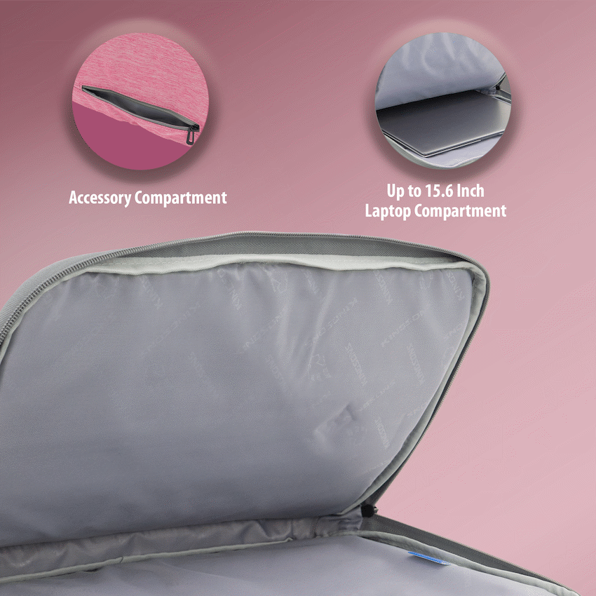 Kingsons 15.6" Ladies Bag Trace Series - Pink - Image 6