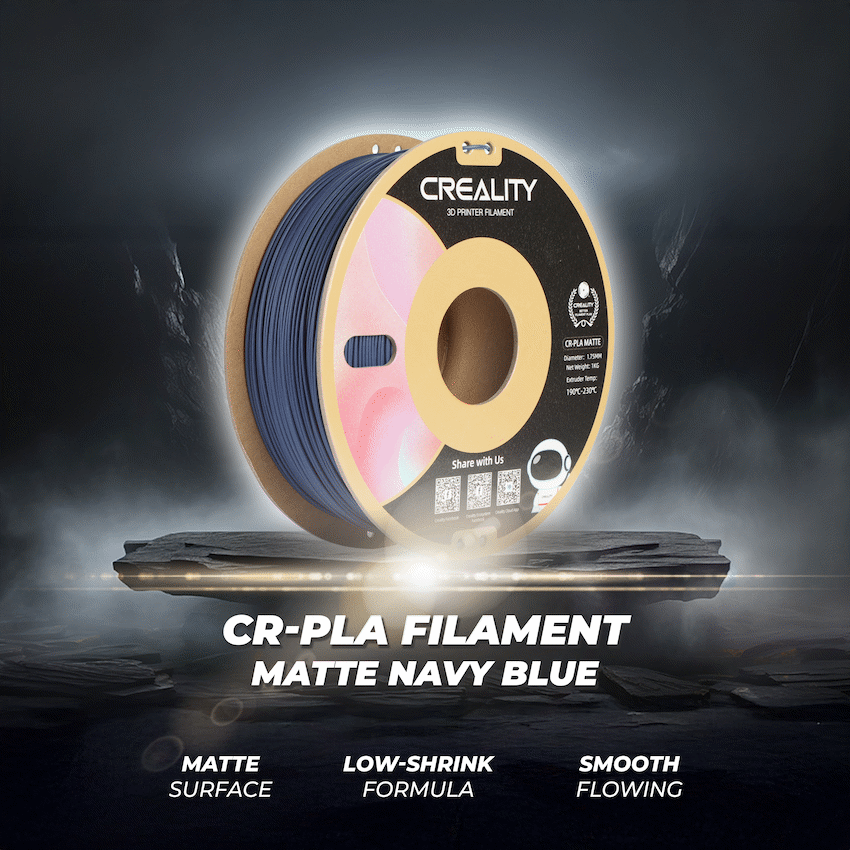 Creality CR-PLA Filament - Matte Navy Blue (1kg) - Image 6