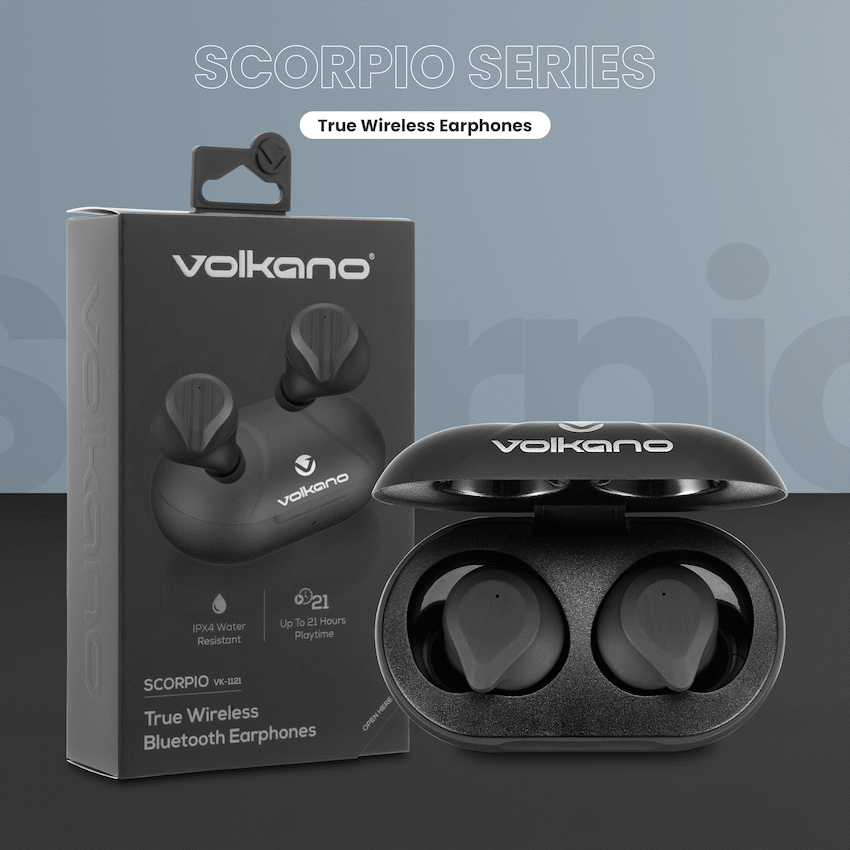 Volkano Scorpio Series True Wireless Earphones - Black - Image 6