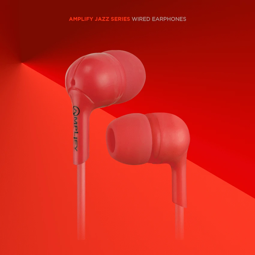 Amplify Jazz Series Earphones - Red - Image 7