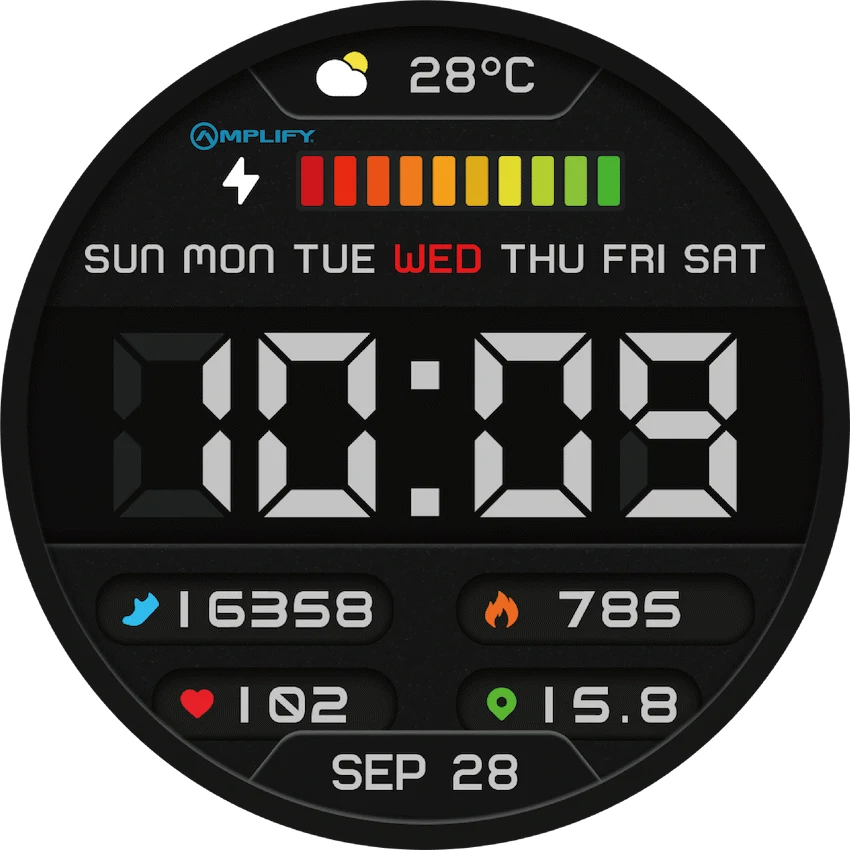 Amplify Compete Series Smart Watch - Gold - Image 8