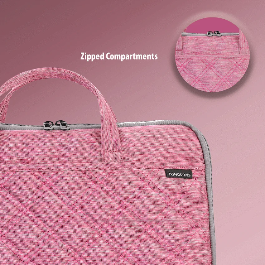 Kingsons 15.6" Ladies Bag Trace Series - Pink - Image 7