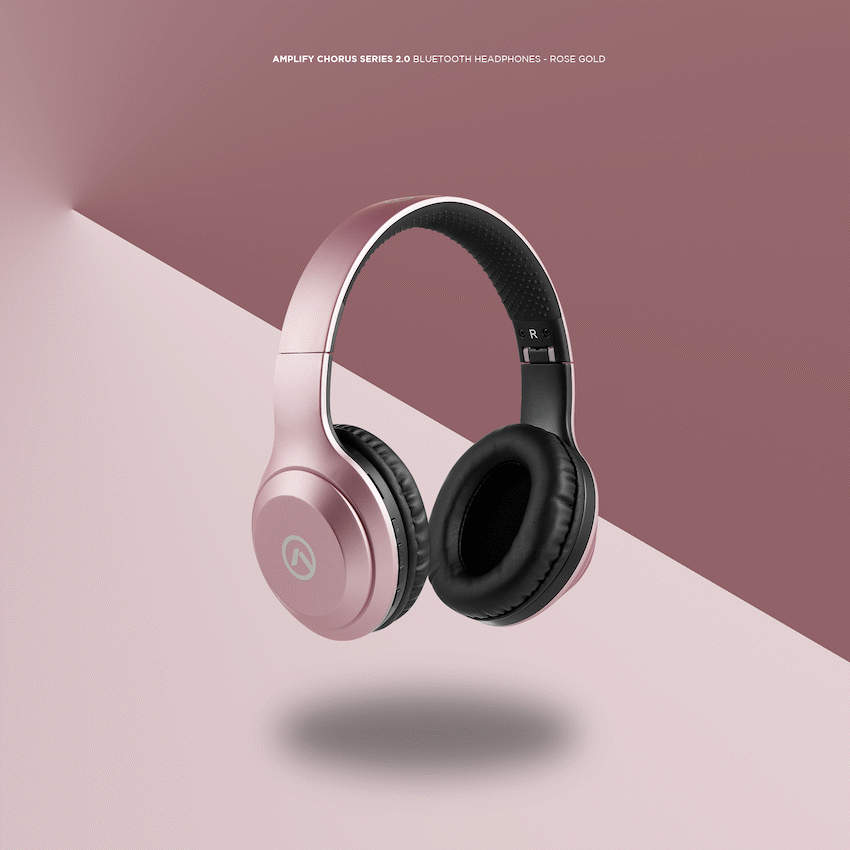 Amplify Chorus Series 2.0 Bluetooth Headphones - Rose Gold - Image 7