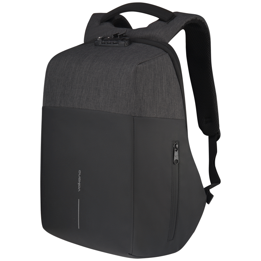 Volkano Smart Deux Laptop Backpack - Black/Charcoal - Image 7