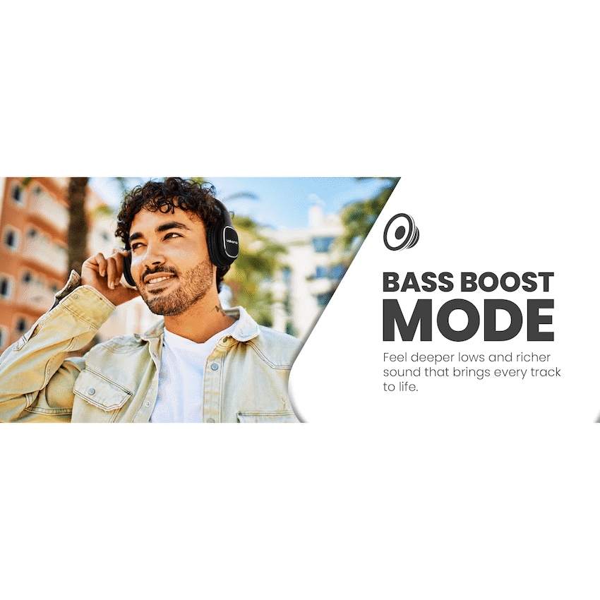 Volkano Phonic Series Bluetooth Full Size Headphones - Black - Image 13