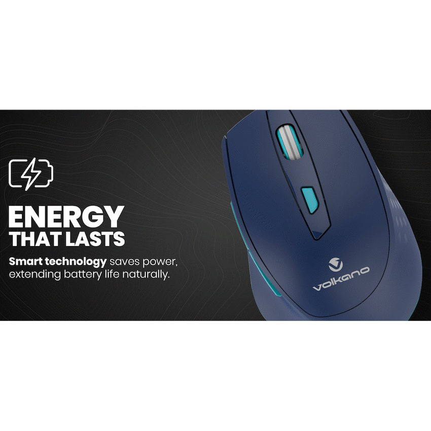 Volkano Chrome Series Wireless Mouse - Blue - Image 7