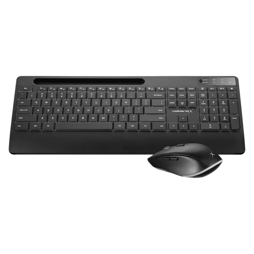 VolkanoX Gem Bluetooth Wireless Keyboard and Mouse - Black - Image 3