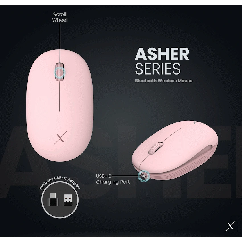 VolkanoX Asher Bluetooth Wireless Mouse - Rose - Image 7