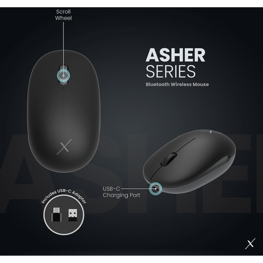 VolkanoX Asher Bluetooth Wireless Mouse - Graphite - Image 8