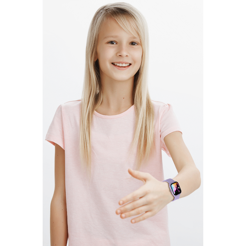 Volkano Vivo Series Kids Smart Watch - Lilac Purple - Image 9