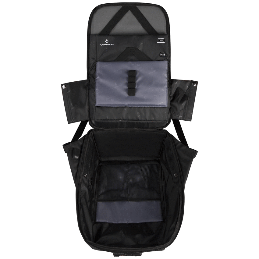 Volkano Smart Deux Laptop Backpack - Black/Charcoal - Image 8