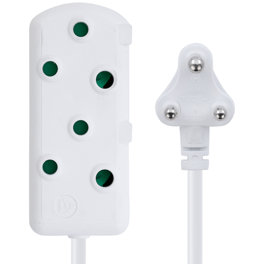 Switched Heavy Duty Side by Side (SBS) Extension Leads 5m - WT - Image 8